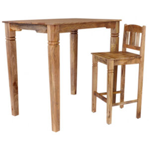 Barový stôl Guru 120x110x80 z mangového dreva Mango natural