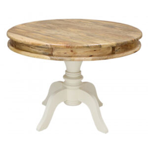 Guľatý jedálny stôl Dhari 110x76x110 z mangového dreva
