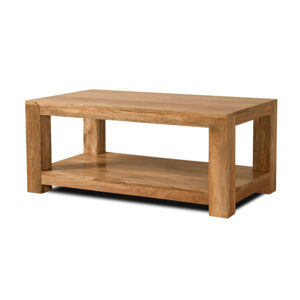 Konferenčný stolík Hina s plnými bokmi 90x40x60 z mangového dreva
