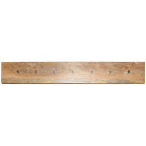Vešiak Hina s 7 háčikmi 100x15x2,5 z mangového dreva